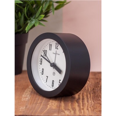 Часы-будильник "Honey time", black (10х10 см)