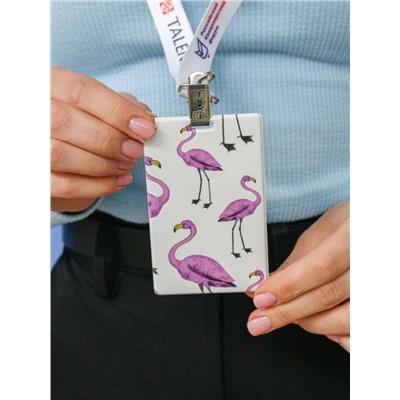 Держатель для карт «Purple flamingo» (6,5 х 10,4 см)