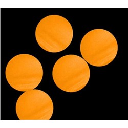 Конфетти бумажное круги 41 мм (оранжевое)