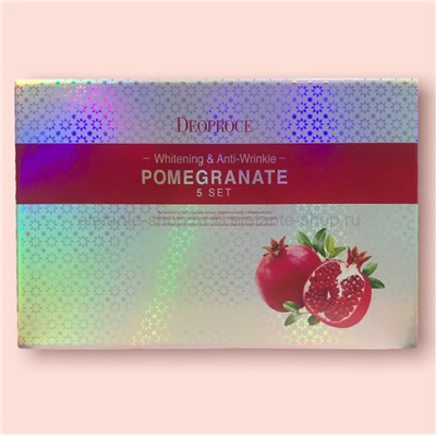 Антивозрастной набор Deoproce Whitening & Anti-Wrinkle POMEGRANATE 5 Set (78)