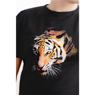 Новогодняя мужская футболка МФ 002-У (Тигр) УЦЕНКА