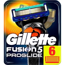 Кассета для станков для бритья Жиллетт Fusion-5 ProGlide, 6 шт.