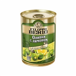 Оливки фаршированные лимоном Filippo Berio 300 гр ж/б 1/12 Испания - Консервация овощная