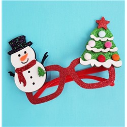 Маска-очки для детей и взрослых Снеговик и Ёлочка