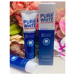 Отбеливающая зубная паста Pure White от Bioaqua, 120 гр( синяя)