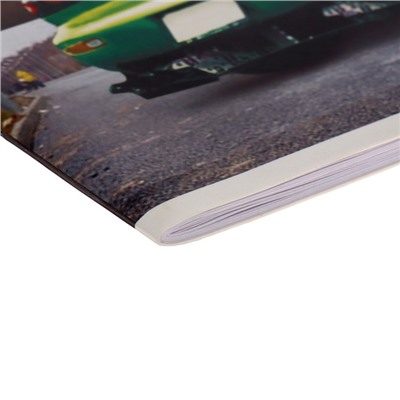 Альбом для рисования А4, 32 листа на скрепке "Скорость без границ", обложка мелованный картон, блок 100 г/м²