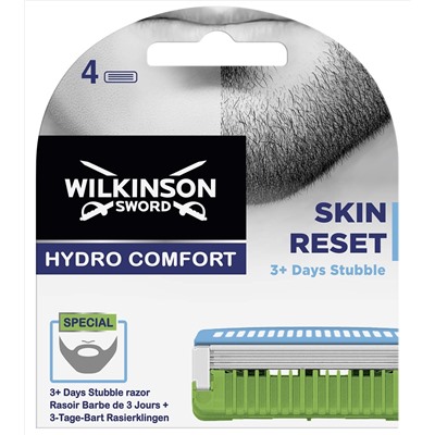 Кассеты для бритвы Schick (Wilkinson Sword) HYDRO Comfort Skin Reset (3 лезвия) (4шт)