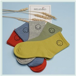 Детские хлопковые носки  (Узор 1) MilanKo D-222 упаковка