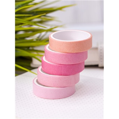 Набор декоративного скотча "Multicolor tone", pink, mix