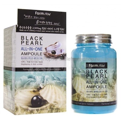 Ампульная сыворотка для лица с черным жемчугом FarmStay Black Pearl All-In One Ampoule