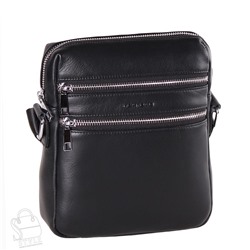 Сумка мужская кожаная 801-2BSH black Heanbag в Новосибирске