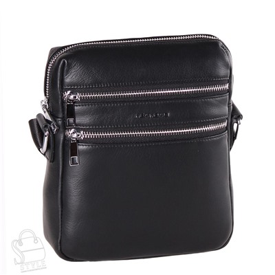 Сумка мужская кожаная 801-2BSH black Heanbag в Новосибирске