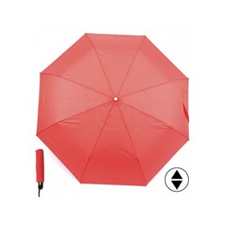 Зонт женский ТриСлона-885А/L 3885 A  (проявляется логотип под дождем),  R=55см,  суперавт;  8спиц,  3слож,  полиэстр,  коралл 221129