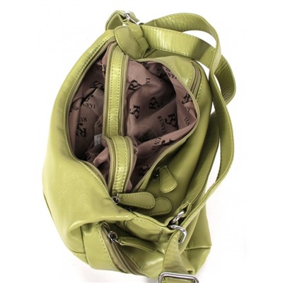 Сумка женская искусственная кожа Guecca-RY 110,   (рюкзак-change)  2отд,  зеленый 262049