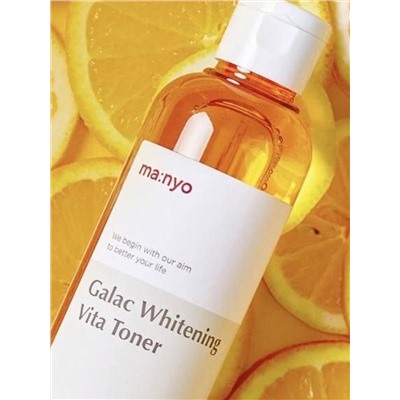 ma:nyo/ Мультивитаминный тонер для уставшей, тусклой кожи. Galac Whitening Vita Toner 210 мл.