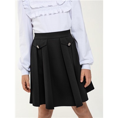 Черная школьная юбка, модель 0349