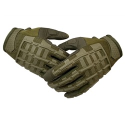 Тактические  перчатки для спецоперации  хаки-олива  (B55) №111 - Перчатки надежно защищают тыльную сторону кисти рук благодаря сетке защитных вставок, проходящих через костяшки и фаланги пальцев.