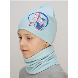 Комплект для мальчика шапка+снуд Marine, размер 48-50,  хлопок 95%