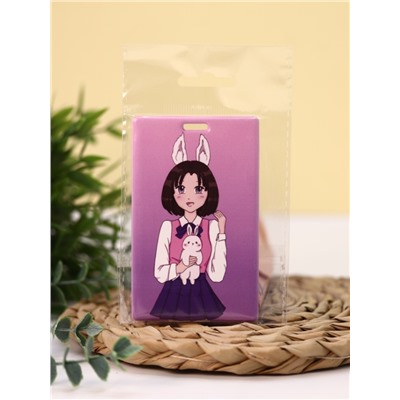 Держатель для карт Аниме "Love bunny girl" (6,5 х 10,4 см)