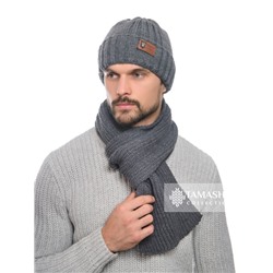 Комплект мужской «Логан» (шапка бини+шарф)