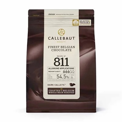 Темный шоколад (54,5% какао),  2,5 кг (Callebaut)