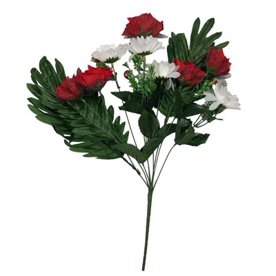 Букет цветов Розы + ромашки, 55см