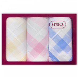 Подарочный набор женских носовых платков "Etnica" 3 шт.