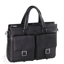 Портфель мужской кожаный 2093BSH black Heanbag в Новосибирске