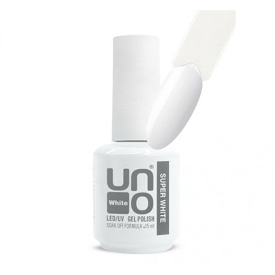 Uno Гель-лак Super White - Супер Белый (15 ml)