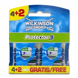 Кассета для станка для бритья Schick (Wilkinson Sword) Protector-3, 6 шт.