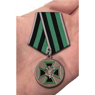 Медаль ФСЖВ "За доблесть" 2 степени на подставке, - для коллекционеров и истинных ценителей наград ФСЖВ №145