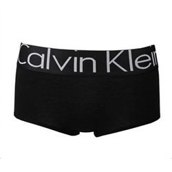 Женские шортики Calvin Klein черные с черной резинкой Steel B037