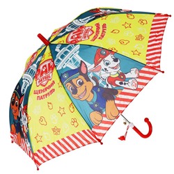 Зонт детский Щенячий Патруль r-45см, ткань, полуавтомат ИГРАЕМ ВМЕСТЕ