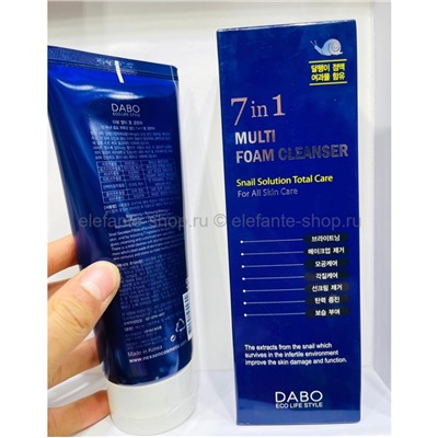 Пенка для умывания Dabo 7in1 Snail Solution Multi Foam Cleanser 180ml (125)