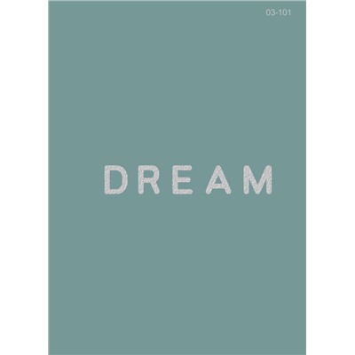 03-101 Термотрансфер надпись Dream (мечтай), серебро 2,5х13,8см