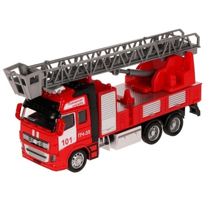 Металлическая инерционная модель «Пожарная машина»