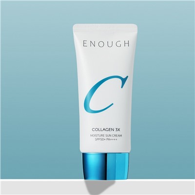 Enough Солнцезащитный крем для лица с коллагеном / Collagen 3X Moisture Sun Cream SPF50 PA+++, 50 мл
