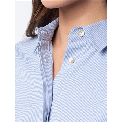 Прямая блузка из хлопка с добавлением ПЭ