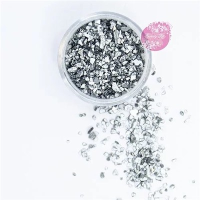 Блестки, серебро, 3-5 мм, 4 гр (Sweety Kit)