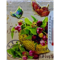 Подставка керамическая 16 см "Букет тюльпанов"