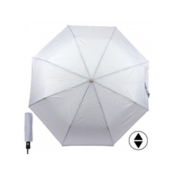 Зонт женский ТриСлона-885А/L 3885a  (проявляется логотип под дождем),  R=55см,  суперавт;  8спиц,  3слож,  полиэстр,  св.серый 221152
