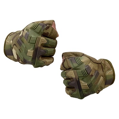 Тактические перчатки беспалые камуфляж Woodland, (B53) №6 - Перчатки надежно защищают кисти, обеспечивают полный контроль над оружием и снаряжением, находящимися в руках, при этом очень удобно и комфортно сидят*