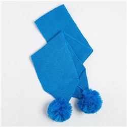 Шарф детский, цвет голубой, размер 110х14
