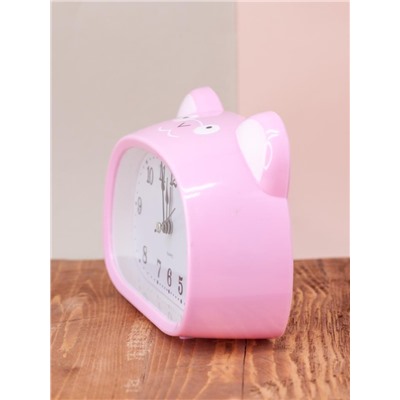 Часы-будильник "Cute animal", pink