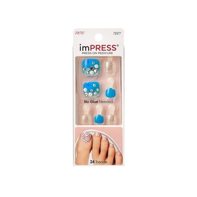 Лак твердый Импрессс Педикюр Лазурный берег Impress Toe Nails BIPT024, Kiss