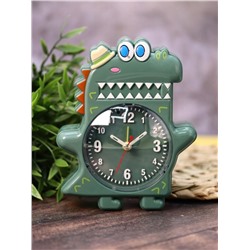 Часы-будильник «Funny crocodile», green