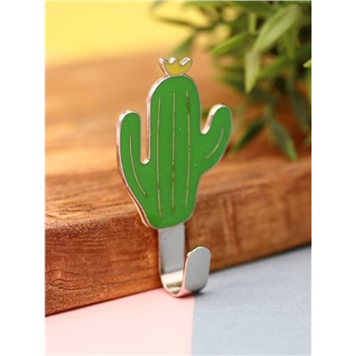 Крючок на липучке «Cactus», green