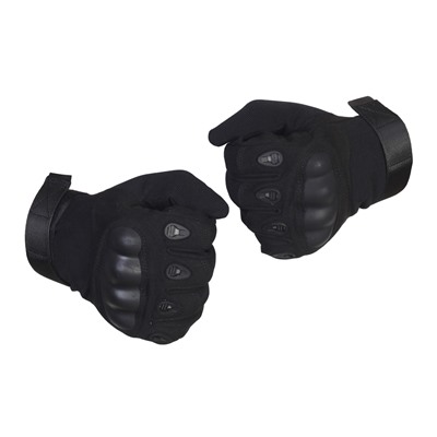 Тактические перчатки с кевларом, - новая модель черных тактических перчаток с усовершенствованными накладками и большим количеством кевларовой нити (С) №13