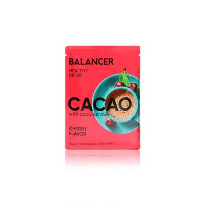 Гринвей Какао Balancer Cacao на кокосовом молоке со вкусом «Вишня», 5 шт