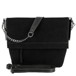 Женская замшевая сумка 350-1 BLACK